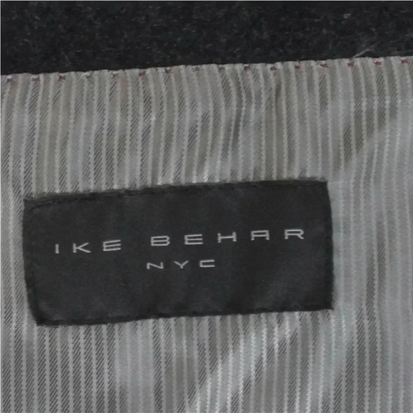 Ike Behar charcoal grey pea coat sz  46L - Picture 3 of 5